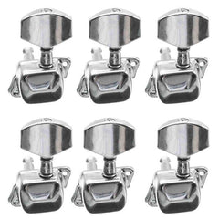 Acoustic Guitar String Semiclosed Tuning Pegs Tuners Machine Heads 6L Chrome