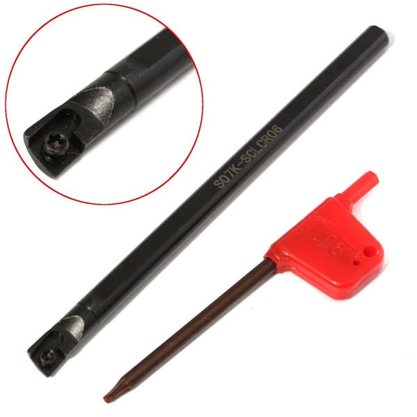 7x125mm Lathe Boring Bar Turning Holder with Wrench for CCMT0602