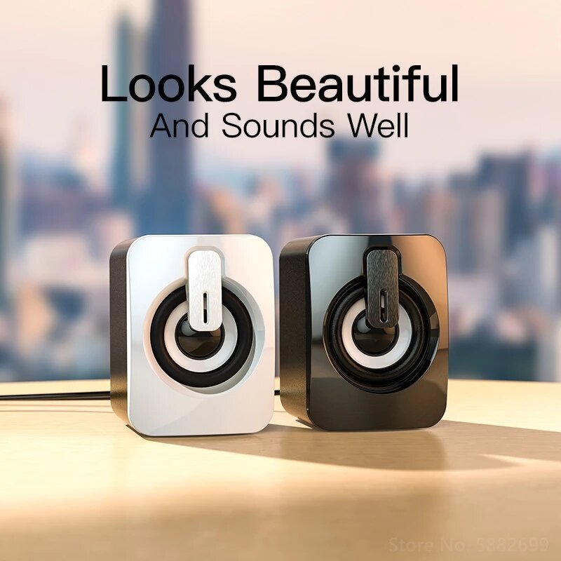 Mini Computer Speaker USB Wired Speakers 3D Stereo Surround Loudspeaker For PC Laptop Notebook Loudspeakers