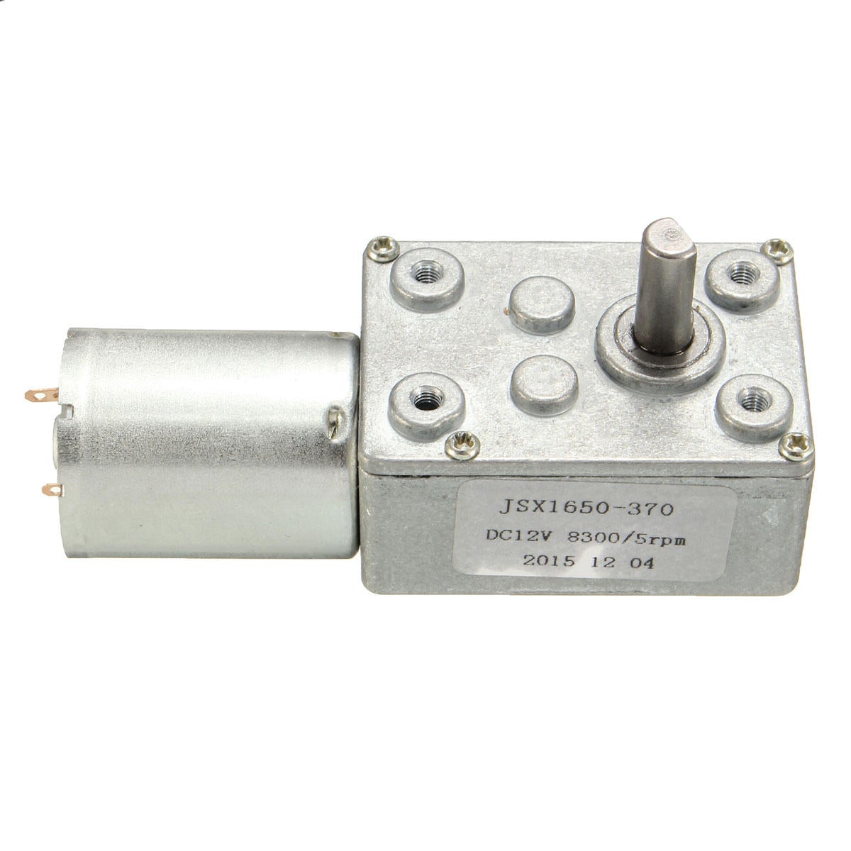 DC 12V 5RPM Worm Gear Motor 6mm Shaft High Torque Turbine Worm Gear Reduction Motor