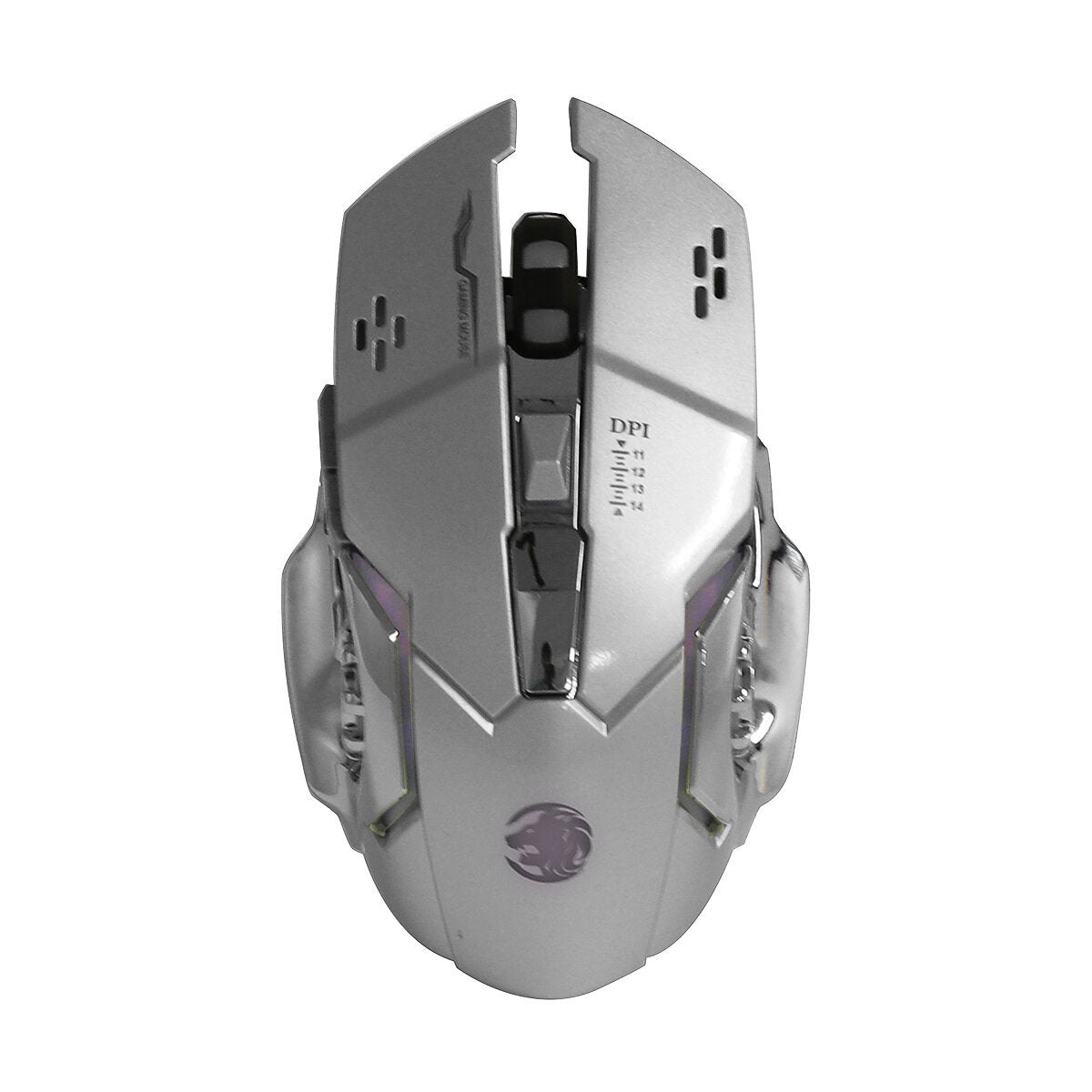 2.4 GHz Wireless Mouse 1600DPI Rechargeable Breathing LED Light Optical Mice with USB Receiver for PC Laptop Desktop