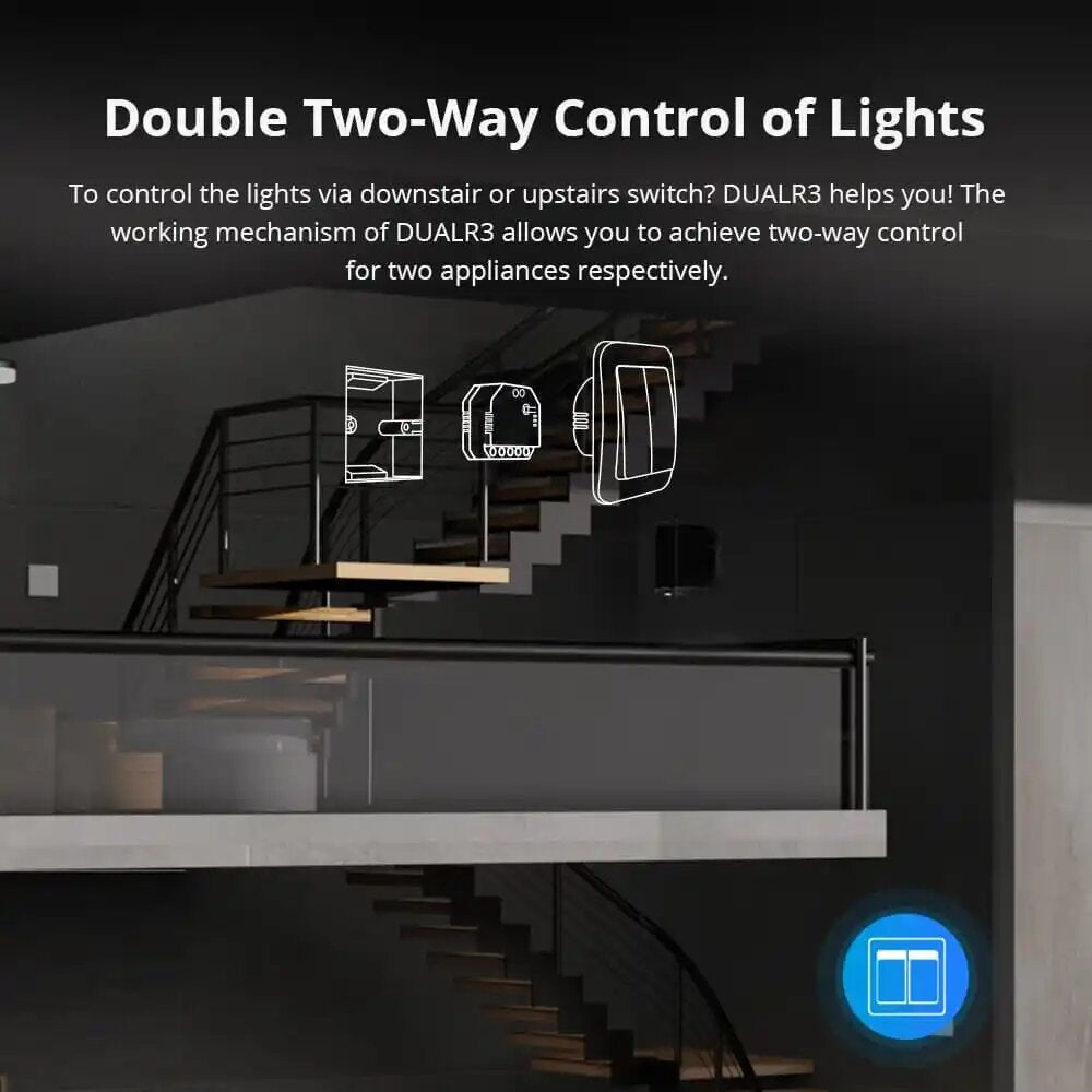 WiFi Smart Dual Relay Module Two Way Power Metering Smart Switch for Smart Home