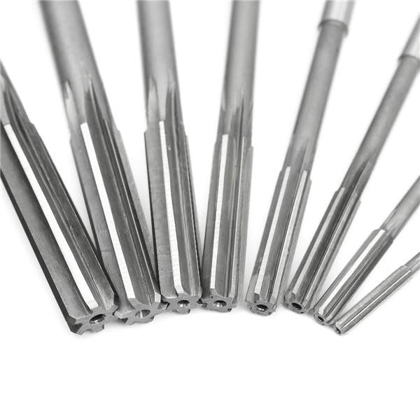 8pcs 3/4/5/6/7/8/9/10mm HSS Straight Shank Chucking Reamer Set Milling Cutter Tool