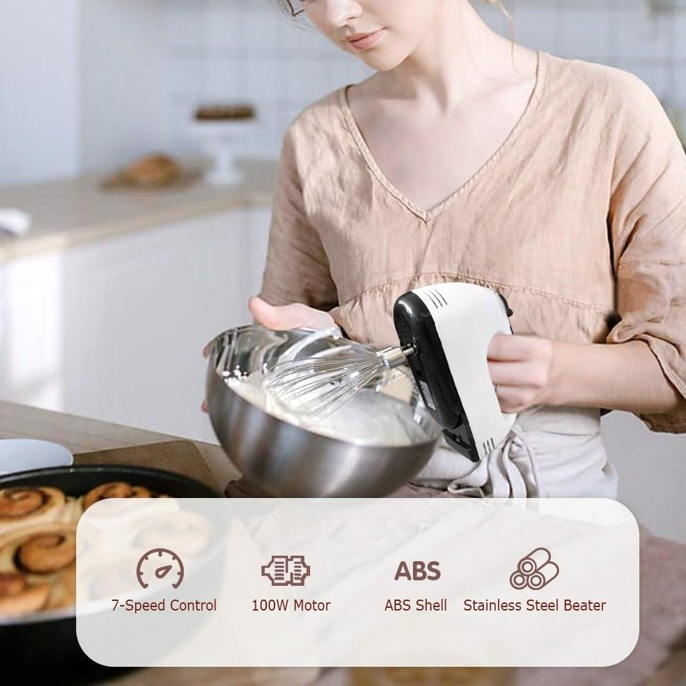Electric Hand Mixer Suitable for Egg Whisking, Milk Frothing