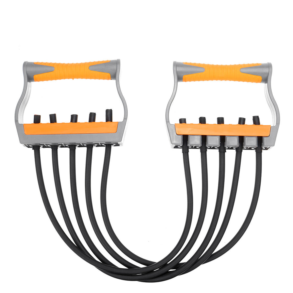 5 Tube Fitness Chest Expander Resistance Bands Arm Pull Bar Fitness Training Exercise Tools