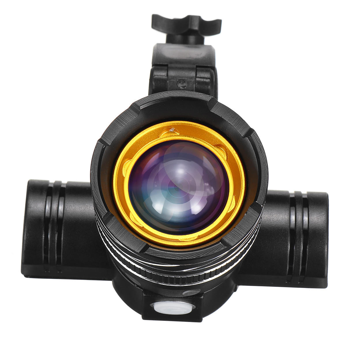 650LM T6 LED Zoomable Bike Headlight USB Charging Super Bright Bike Front Light Cycling Warning Light