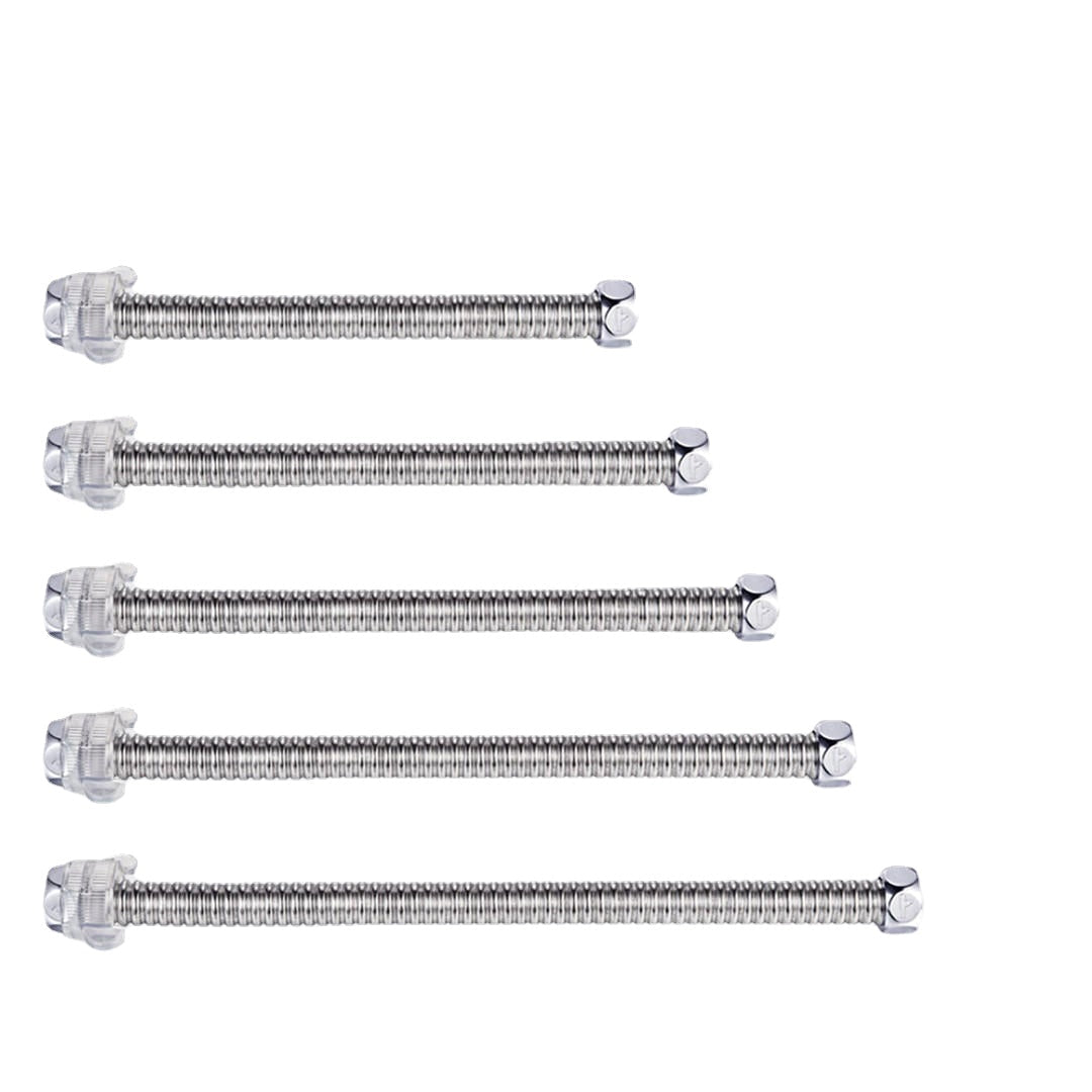 Stainless Steel Basin&Toilet Flexible Plumbing Water Corrugated Hose G1/2" Hot&Cold Tube Bathroom Heater Pipes 20-60cm from