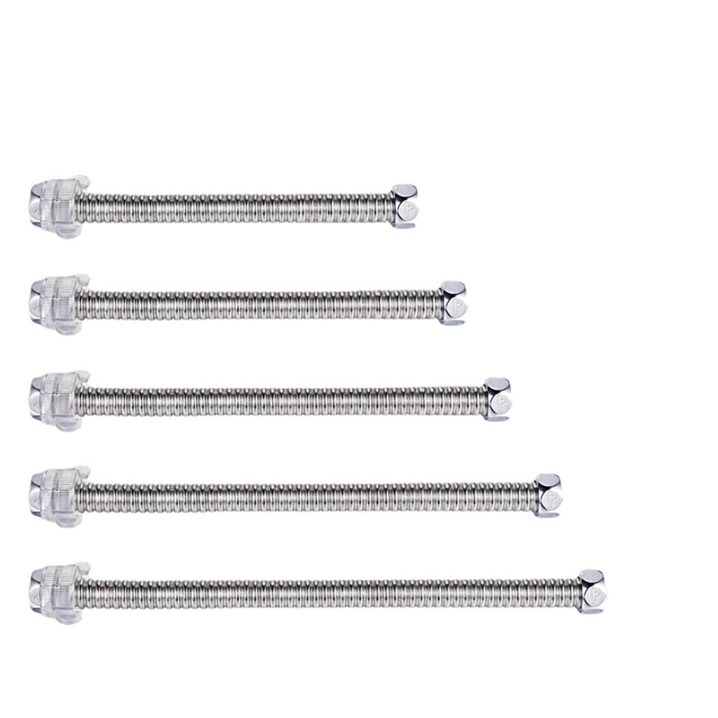 Stainless Steel Basin&Toilet Flexible Plumbing Water Corrugated Hose G1/2" Hot&Cold Tube Bathroom Heater Pipes 20-60cm from