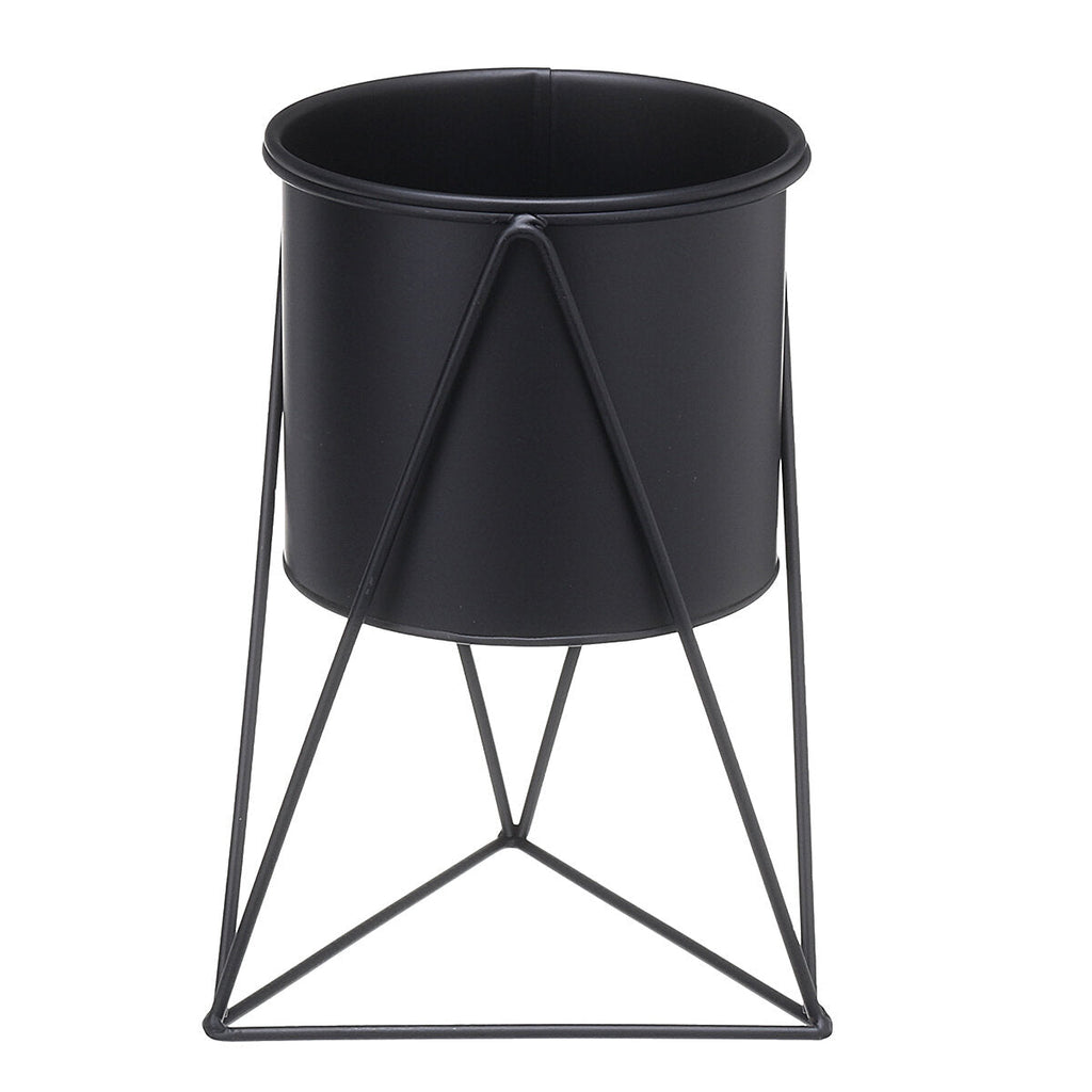 Geometric Metal Flower Pot Stand Chic Indoor Garden Plant Holder Display Planter