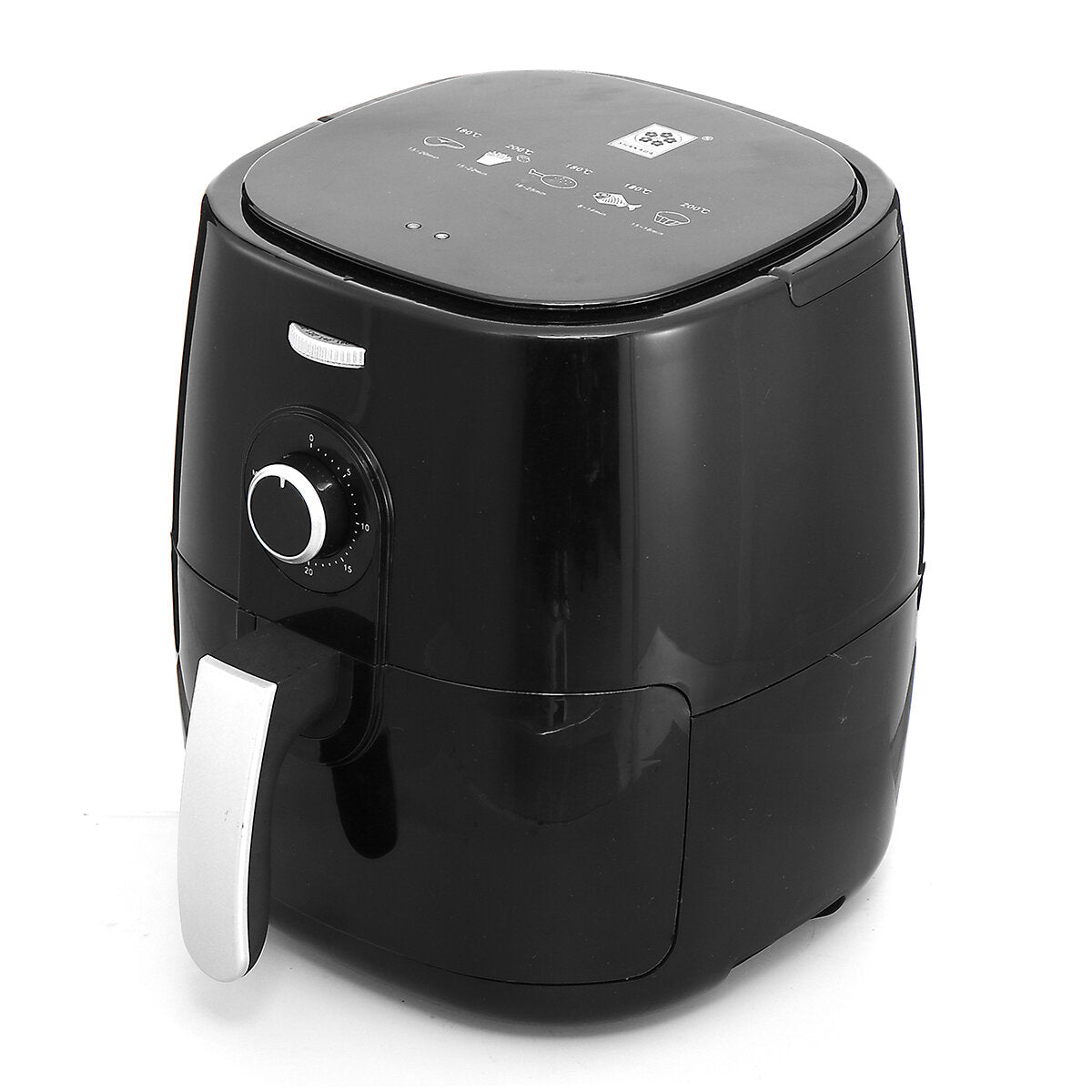 Air Fryer 5/2.5L Large Capacity 1350W Electric Hot Air Fryers Oven Oilless Cooker 360Cycle Heating Nonstick Basket