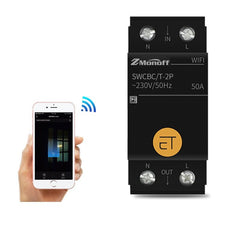 WIFI Smart Circuit Breaker Wireless Remote Air Switch Voice Controller Mobile Phone Remote Control Switch,1P/2P/4P 50/63A