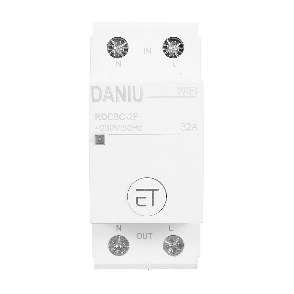 WiFi Circuit Breaker 2P Time Timer Switch Relay eWelink App Control Smart Home House Remote Control Voice Control for Amazon Alexa Google Home