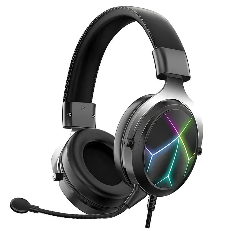 LED RGB Gaming Headphones Noise Cancelling Sports Gaming Headset with Mic for PC Laptop Gamer