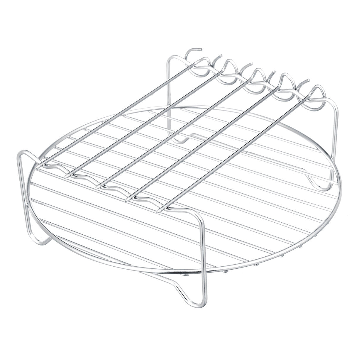 9inch 12pcs/Set Air Fryer With Baking Pad Pot Silicone Mat BBQ Grill Pan Multi-Purpose Cooking Accessories