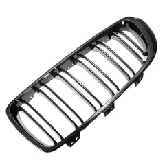 Pair Front Kidney Sport Grills Grille Glossy Black Double Line For BMW F32/F33/F36 4-Series