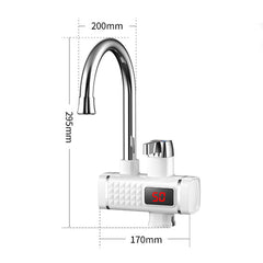 3000W 220V Electric Faucet Instant Tap Heater Rapid Heat Hot Water With Display