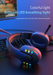 Gaming Headset 7.1Virtual Surround Sound 40mm Driver Unit Brilliant RGB LED Light Noise Reduction Mic for PS3/4 PC Laptop