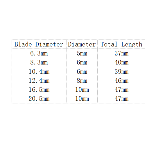 6Pcs 6.3-20.5mm 90 Degrees 3 Flutes Countersink Drill Bit Nano Blue Coated Chamfer Cutter HSS Chamfer Drill Bit Set
