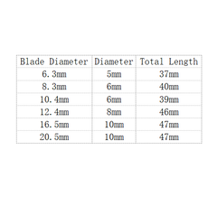 6Pcs 6.3-20.5mm 90 Degrees 3 Flutes Countersink Drill Bit Nano Blue Coated Chamfer Cutter HSS Chamfer Drill Bit Set