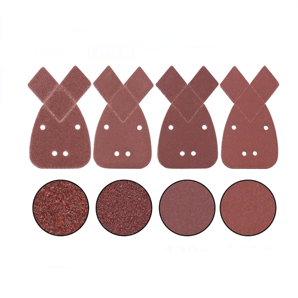 10pcs 40/80/120/240 Grit Sandpaper 4 hole Sand Disc Pad Self-adhesive Sandpaper Coarse Sand for Polishing