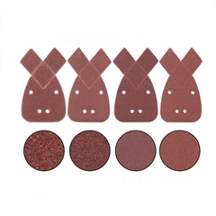 10pcs 40/80/120/240 Grit Sandpaper 4 hole Sand Disc Pad Self-adhesive Sandpaper Coarse Sand for Polishing