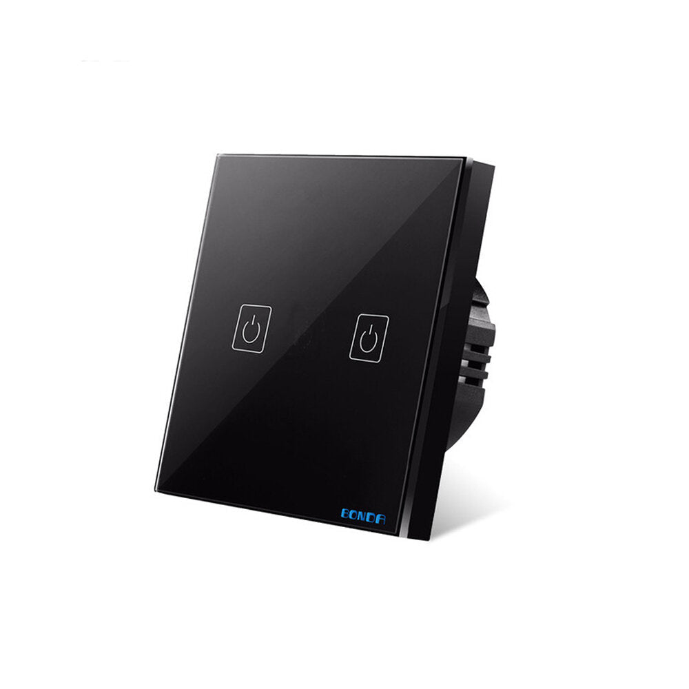 Smart Wall Touch Switch Type 86 1/2/3 Way RF433 Wireless Remote Control Switch Touch Screen