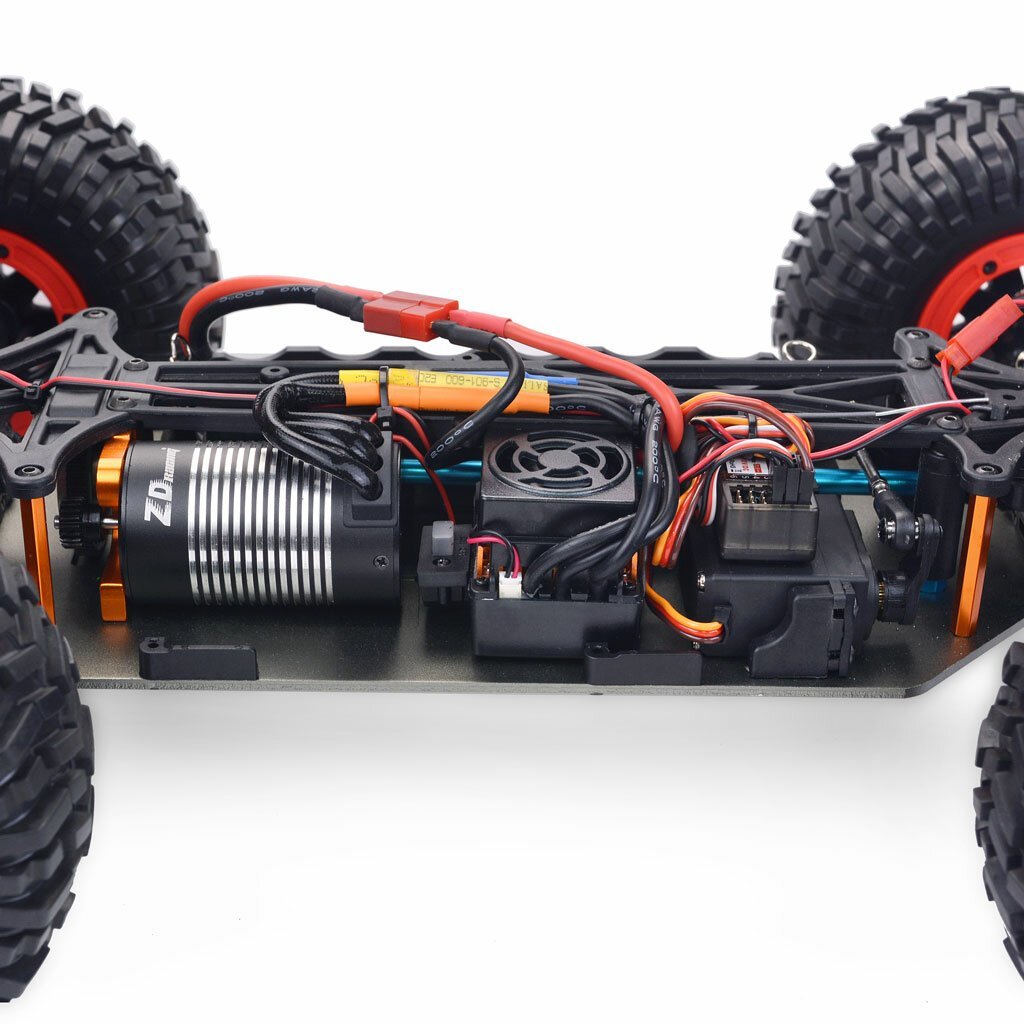 4WD 2.4G Desert Truck Brushless RC Car High Speed Off Road Vehicle Models 80km/h W/ Spare Tire