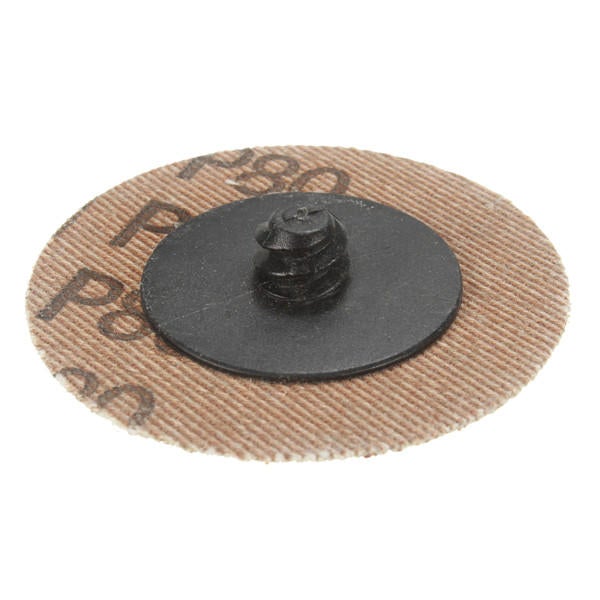 50pcs 2 Inch 80 Grit Roll Lock Sanding Disc Abrasive Pads