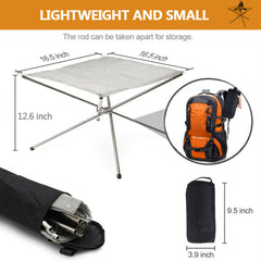 42x42x32cm Portable Fire Pit Outdoor Camping Small Size Collapsing Steel Mesh Fireplace Foldable Camping Backyard Beach Wood Burning Barbecue