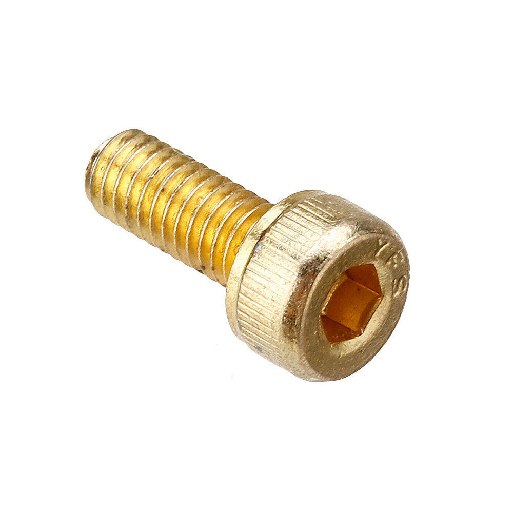 50Pcs Titanium Plated M2 Hex Socket Cap Head Screws Alloy Steel 12.9 Grade Screw Bolt 4-12mm