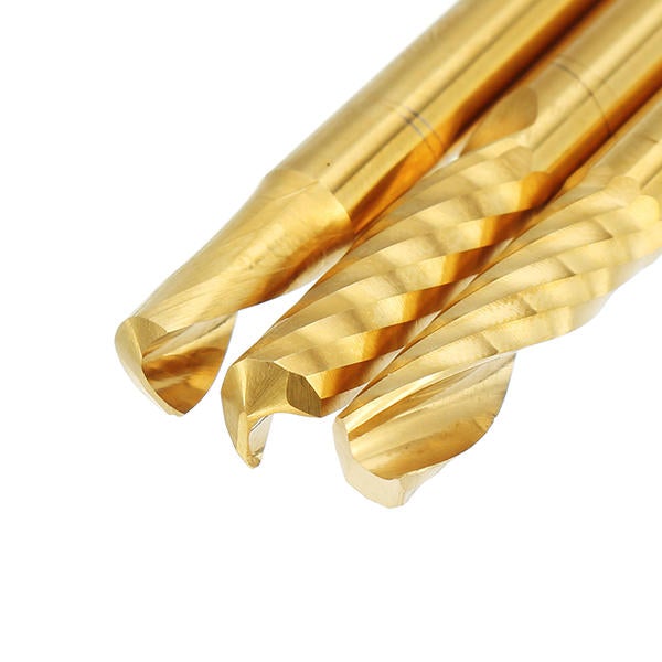 6mm Shank Single Flute 12/15/17/22mm End Mill Cutter Titanium Coated Spiral Drill CNC Bit