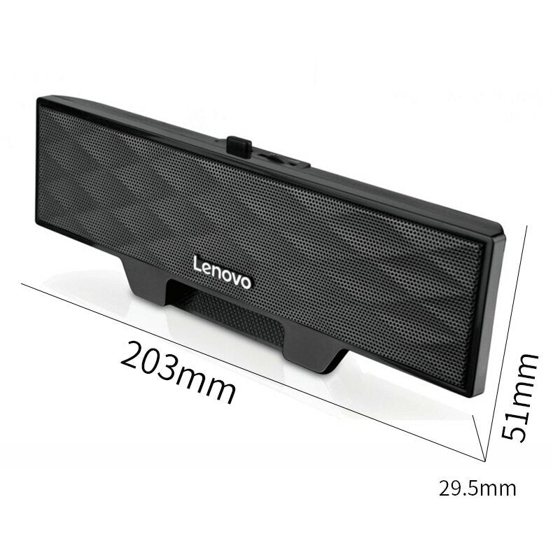 Speaker Double Drivers Stereo Soundbar USB Powered 3.5mm Wired Computer Sound Bar Mini Soundbar Speaker For PC Tablet Cell Phone