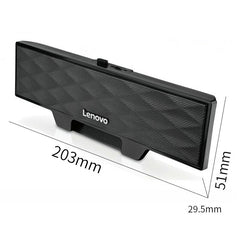 Speaker Double Drivers Stereo Soundbar USB Powered 3.5mm Wired Computer Sound Bar Mini Soundbar Speaker For PC Tablet Cell Phone