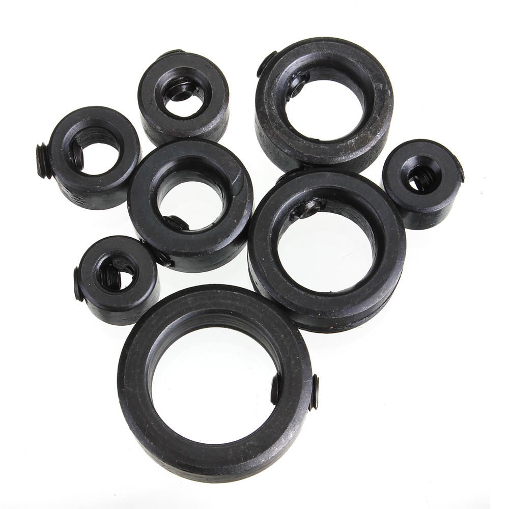 8pcs 3-16MM Drill Bit Shaft Depth Stop Collars Ring Set Wood Drills
