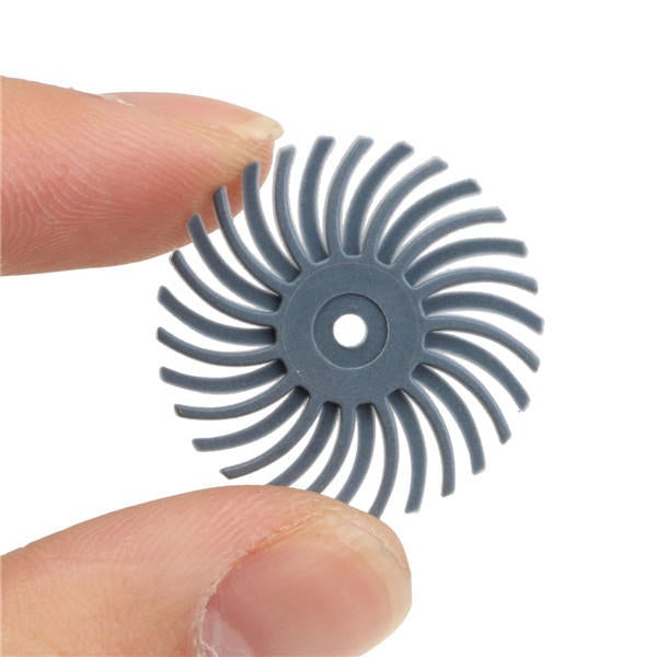 12pcs 1/8 Inch Shank Bristle Brushes 80/120/220/400 Grit Disc Brushes