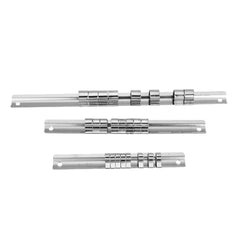 3pcs 1/4 3/8 1/2 Inch Socket Holder Steel Socket Tray Set Rail Rack Holder Storage Organizer Shelf Stand