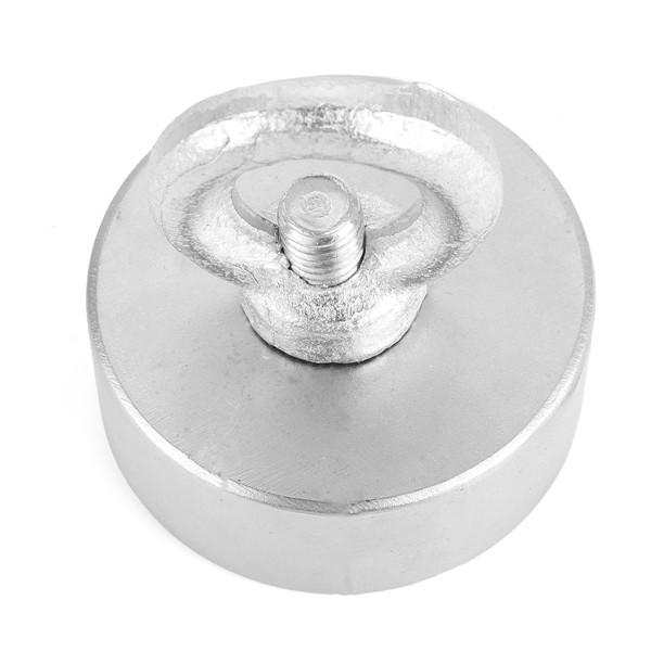 15kg 50mm Recovery Magnet 50mmx20mm Neodymium Magnet 304 Steel Ring with 10 Meters Rope