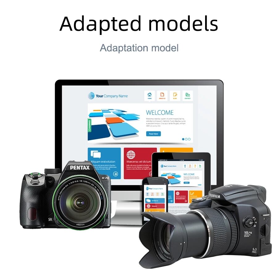 Video Recording Microphone with Shock Mount&Spring Cable for Nikon SLR Camera Phone Vlog Interview Mic