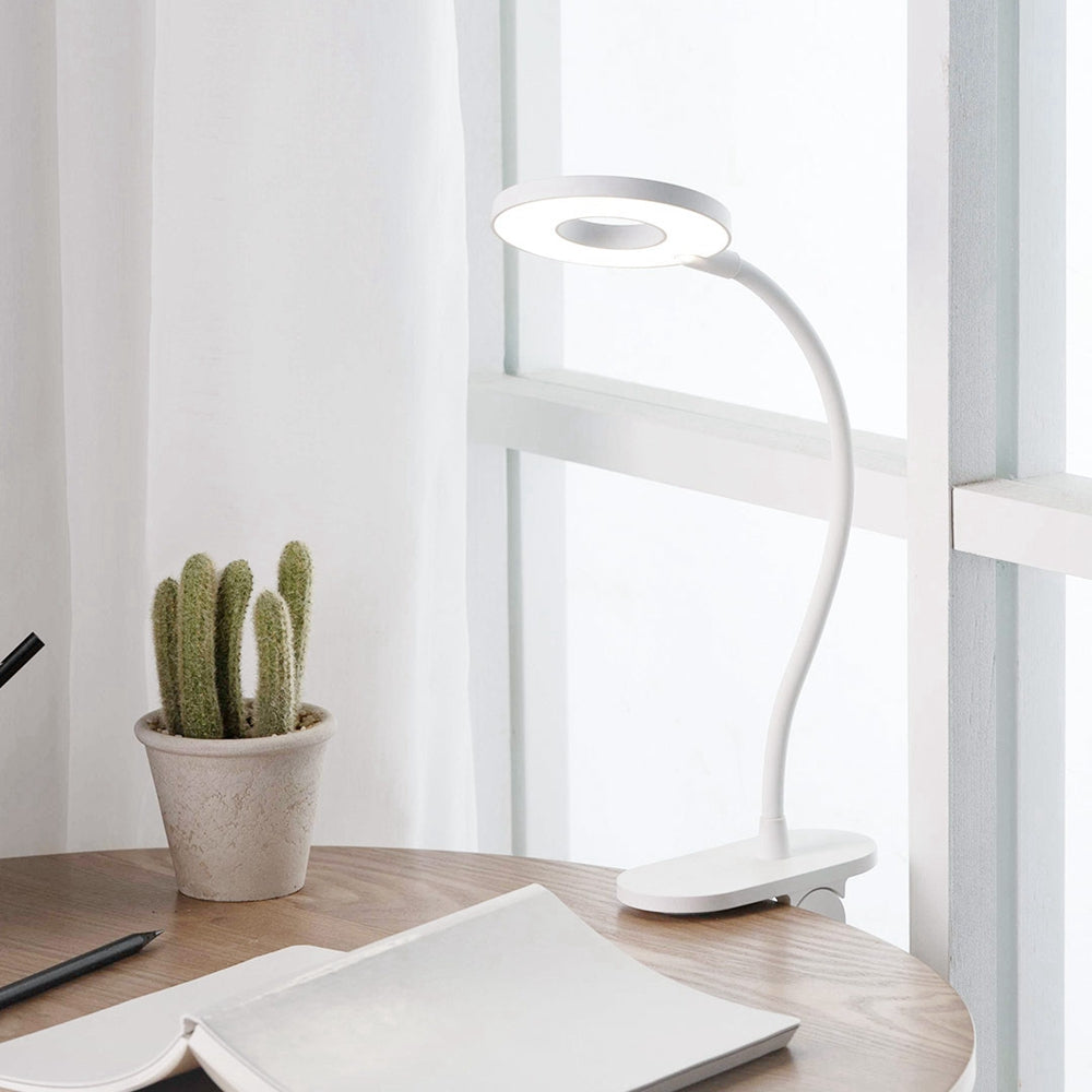 5W USB Rechargeable Clip Desk LED Lamp Eye Protection Reading Light