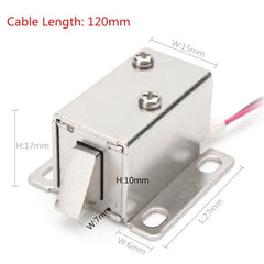 12V DC 0.34A Electronic Lock Catch Electric Release Assembly Solenoid for Door Gate Drawer