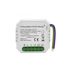 Switch Module Smart Home Modification Module Works with Alexa Google Home 220-240V 3 Gang