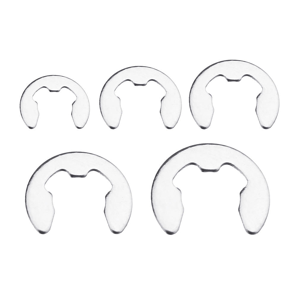 Stainless Steel E-Clip External Retaining Snap Ring 1.5-10mm Assortment Set 120Pcs