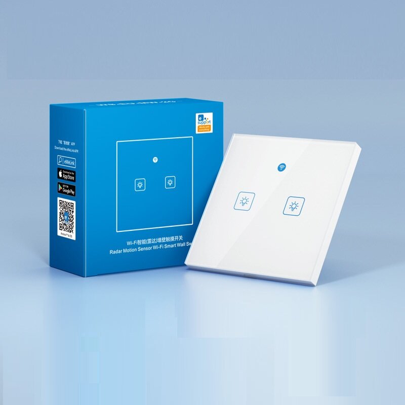 WiFi Smart Touch Remote Control Switch Radar Motion Sensor Panel Works with Amazon Alexa Google Home