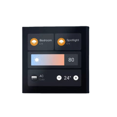 Mini Supper Smart Gateway Panel Touch Screen Control Lights Air Conditioners Curtains