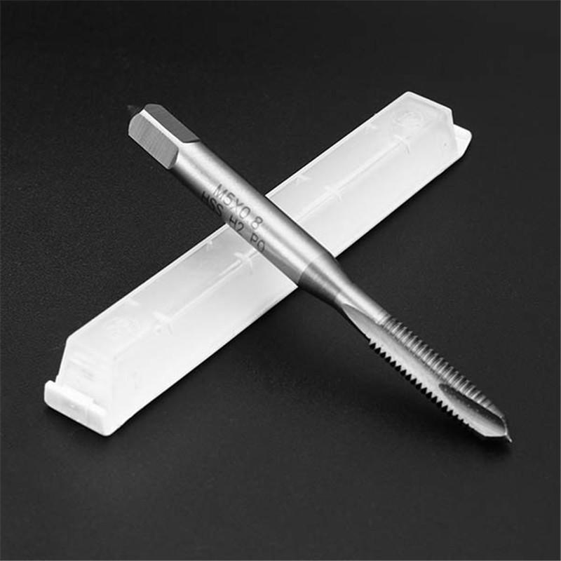 10pcs M5x0.8 HSS Spiral Pointed Machine Screw Tap Metric Plug Tap