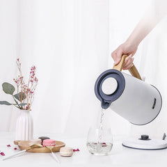 1800W 1.7L Electric Kettle Stainless Steel Auto Power-off Protection Handheld Instant Heating Electric Kettle