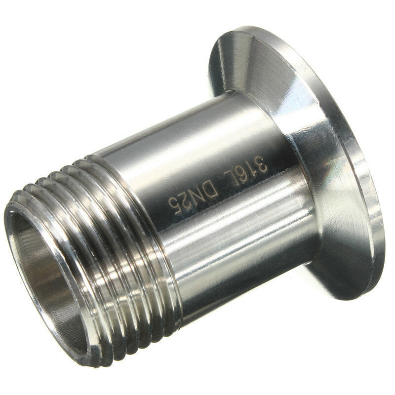 Sanitary Male Threaded Ferrule Pipe Fitting Tri Clamp Type SS316