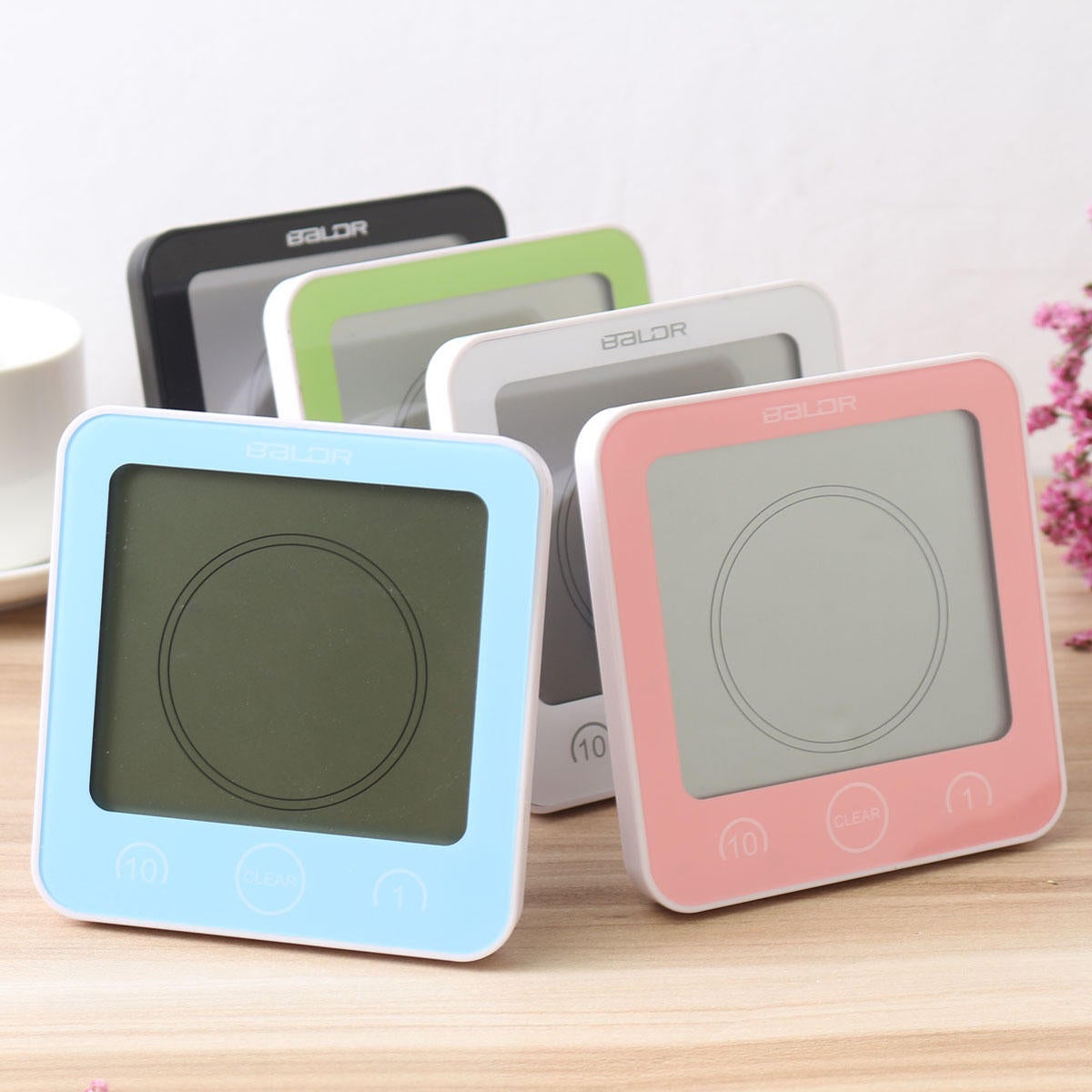 Digital Waterproof Shower Clock Temperature Sensor Wall Countdown Bathroom Timer
