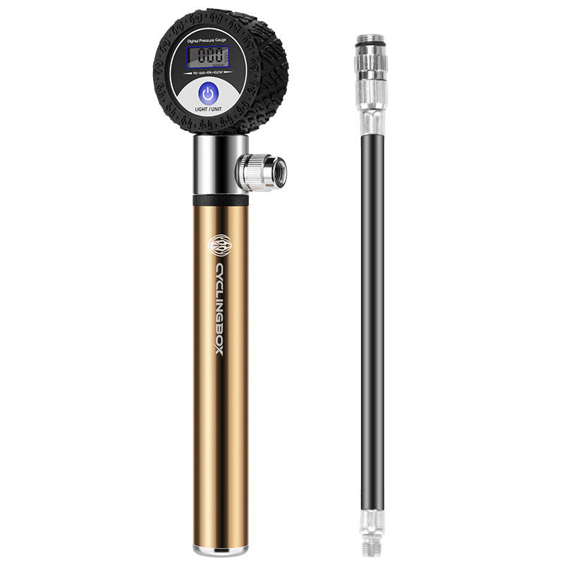 120PSI Bike Pump 4 Modes Tire Pressure LCD Display Inflator Bicycle Ball Air Pump Outdoor Cycling