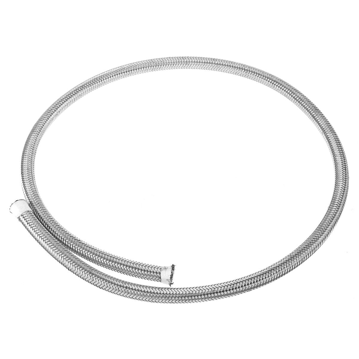 3FT Fuel Hose Oil Gas Line PTFE Stainless Steel Braided